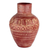 Ceramic vase, 'Adinkra Jar' - Handcrafted Adinkra Symbol Vase from Ghana