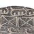 Plato decorativo de cerámica (10 pulg.) - Plato decorativo de cerámica con símbolo Adinkra en negro (10 pulg.)
