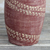 Jarrón de ceramica - Jarrón curvo de cerámica en rojo de Ghana