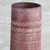 Ceramic vase, 'Straight Dede' (13 inch) - Cylindrical Ceramic Vase in Red from Ghana (13 inch)
