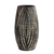 Ceramic vase, 'Water Waves in Black' (13 inch) - Wave Motif Ceramic Vase in Black from Ghana (13 inch)