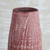 Keramikvase, (13 Zoll) - Keramikvase mit Wellenmotiv in Rot aus Ghana (13 Zoll)