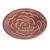 Keramik-Dekorplatte, (12 Zoll) - Dekorativer Keramikteller mit Wellenmotiv in Rot (12 Zoll)