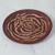 Ceramic decorative plate, 'Rose Waves in Red' (11 inch) - Wave Motif Ceramic Decorative Plate in Red (11 in.)