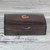 Ebony wood jewelry box, 'Sankofa Keeper' - Ebony Wood Jewelry Box with Adinkra Symbol from Ghana (image 2b) thumbail