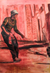 'To the Other Side' - Signed Expressionist Painting in Pink from Ghana thumbail
