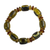 Recycled plastic beaded stretch bracelet, 'Eco Majesty' - Clear Recycled Plastic Beaded Stretch Bracelet from Ghana