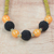 Recycled beaded necklace, 'Eco Adepa' - Recycled Plastic Beaded Necklace from Ghana