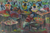 'Village Market' - Signed Impressionist Market Scene Painting from Ghana