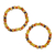 Wood beaded stretch bracelet, 'Colors of Romance' - Colorful Sese Wood Beaded Stretch Bracelet from Ghana (image 2a) thumbail