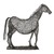 Steel sculpture, 'Modern Horse' - Steel Wire Sculpture of a Horse Crafted in Ghana