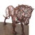 Kupfer-Skulptur, „Schreitender Löwe“. - Löwenskulptur aus Kupferdraht, hergestellt in Ghana