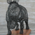 Stahlskulptur, 'Modernes Nashorn - Handgefertigte Stahldraht-Nashorn-Skulptur aus Ghana