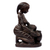 Ebony wood sculpture, 'Collecting Water' - Signed Ebony Wood Sculpture of a Woman Collecting Water thumbail
