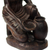 Ebony wood sculpture, 'Collecting Water' - Signed Ebony Wood Sculpture of a Woman Collecting Water (image 2e) thumbail