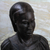 Ebony wood sculpture, 'Bust of a Woman' - Signed Ebony Wood Bust Sculpture of a Woman from Ghana