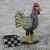 Wood decorative box, 'Watchful Rooster' - Multi-Color Wood Decorative Box with Rooster Sculpture Lid (image 2b) thumbail