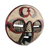 African wood mask, 'Adinkra Hope' - Adinkra-Themed African Wood Mask in Red from Ghana (image 2d) thumbail