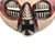 African wood mask, 'Adinkra Hope' - Adinkra-Themed African Wood Mask in Red from Ghana (image 2e) thumbail