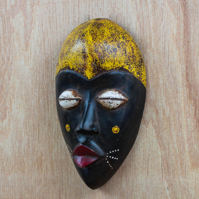 African wood mask, Adaoma Woman
