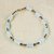 Recycled glass and plastic beaded necklace, 'Walk With Me' - Recycled Glass and Plastic Beaded Necklace from Ghana