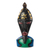 Afrikanische Holzmaske, 'Mann mit Visionen - Mehrfarbige Tischmaske aus afrikanischem Sese Holz aus Ghana