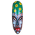 African wood mask, 'Colorful Friend' - Painted African Wood Mask Crafted in Ghana thumbail