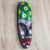 African wood mask, 'Colorful Friend' - Painted African Wood Mask Crafted in Ghana (image 2b) thumbail