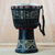 Wood djembe drum, 'Musical Dondo' - Wood Djembe Drum with Dondo Motifs from Ghana thumbail