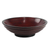 Wood decorative bowl, 'Red Asanka' - Cedar Wood Decorative Bowl in Red from Ghana