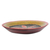Aluminum and wood decorative bowl, 'Passionate Petals' - Aluminum and Wood Decorative Bowl Crafted in Ghana