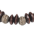 Wood and recycled plastic beaded stretch bracelet, 'Remembering Passion' - Brown Wood and Recycled Plastic Bracelet from Ghana (image 2d) thumbail