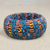 Cotton bangle bracelet, 'Vibrant Odo' - Multicolored Cotton Bangle Bracelet from Ghana