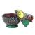 Wood decorative jar, 'Colorful Rooster' - Multicolored Rooster Decorative Jar from Ghana (image 2e) thumbail