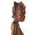 Teak wood sculpture, 'Market Woman' - Handmade Teak Wood Sculptur of a Woman from Ghana