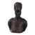 Ebony wood sculpture, 'Bust of a Ghanaian Woman' - Hand-Carved Ebony Wood Sculpture of a Ghanaian Woman thumbail