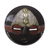 African wood mask, 'Elikem Child' - Round African Sese Wood Mask in Brown from Ghana thumbail