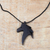 Ebony wood pendant necklace, 'Horse Profile' - Ebony Wood Horse Pendant Necklace from Ghana (image 2) thumbail