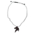 Ebony wood pendant necklace, 'Horse Profile' - Ebony Wood Horse Pendant Necklace from Ghana (image 2c) thumbail
