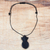 Ebony wood pendant necklace, 'Elegant Pineapple' - Ebony Wood Pineapple Pendant Necklace from Ghana (image 2b) thumbail