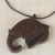Ebony wood pendant necklace, 'Noble Elephant' - Ebony Wood Elephant Pendant Necklace from Ghana (image 2) thumbail