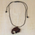 Ebony wood pendant necklace, 'Noble Elephant' - Ebony Wood Elephant Pendant Necklace from Ghana (image 2b) thumbail