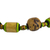 Wood and recycled glass beaded necklace, 'Bamboo Forest' - Handcrafted Bamboo and Recycled Glass Beaded Necklace