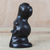 Ebony wood sculpture, 'Hippo Head' - Ebony Wood Hippo Bust Sculpture from Ghana (image 2) thumbail