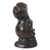 Escultura en madera de ébano - Escultura de busto de hipopótamo de madera de ébano de Ghana