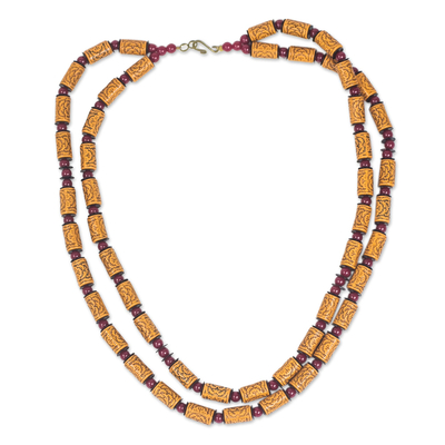 Two-Strand Recycled Plastic Beaded Necklace from Ghana