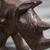 Holzskulptur, 'Braunes Nashorn'. - Handgeschnitzte Nashorn-Skulptur aus Sese Holz aus Ghana
