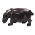Wood sculpture, 'Dark Hippo' - Hand-Carved Sese Wood Hippo Sculpture from Ghana thumbail