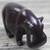 Wood sculpture, 'Dark Hippo' - Hand-Carved Sese Wood Hippo Sculpture from Ghana (image 2b) thumbail
