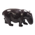 Wood sculpture, 'Dark Hippo' - Hand-Carved Sese Wood Hippo Sculpture from Ghana (image 2c) thumbail